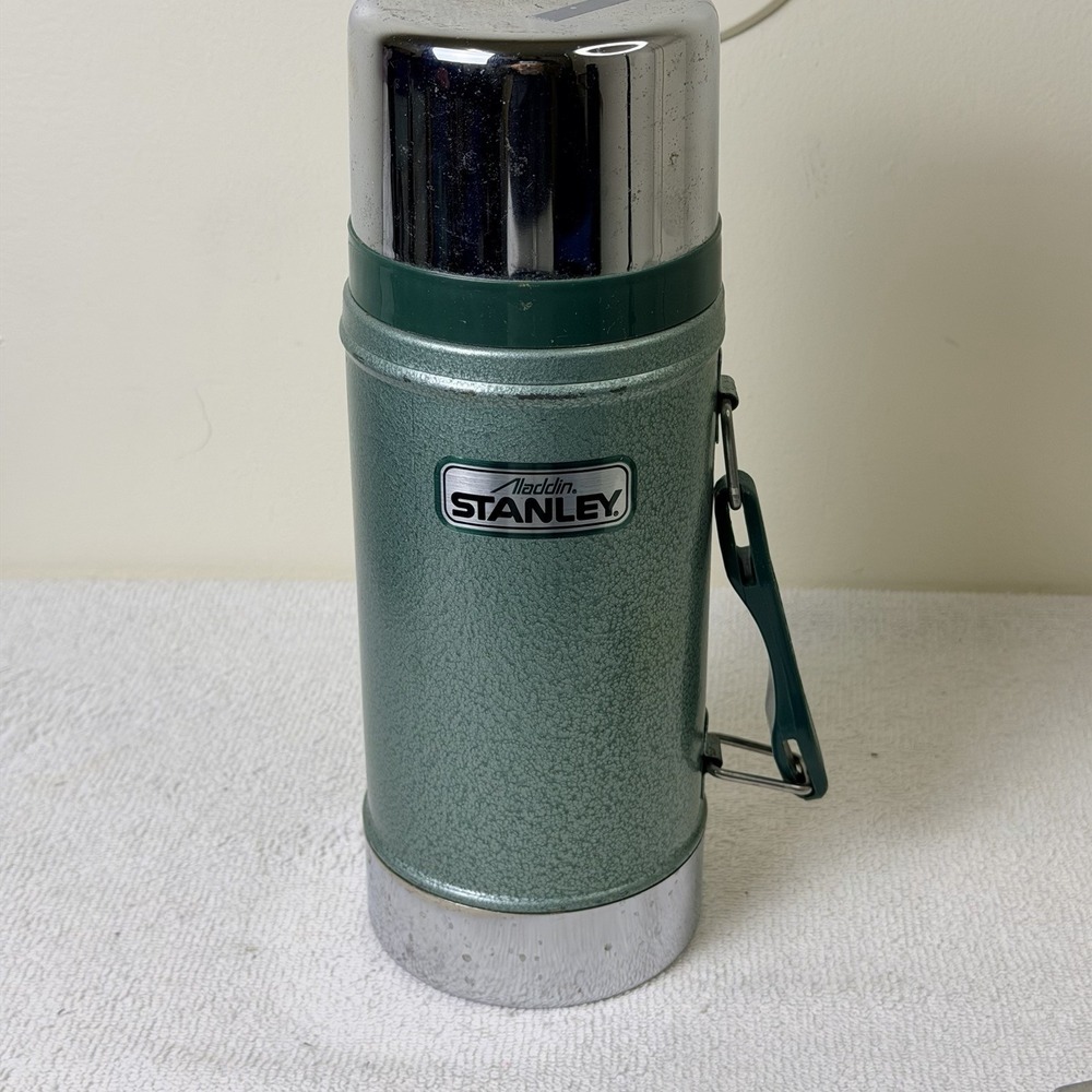 VTG Aladdin Stanley Thermos No A-1350B 24 oz Wide Mouth Green 1996 USA Excellent